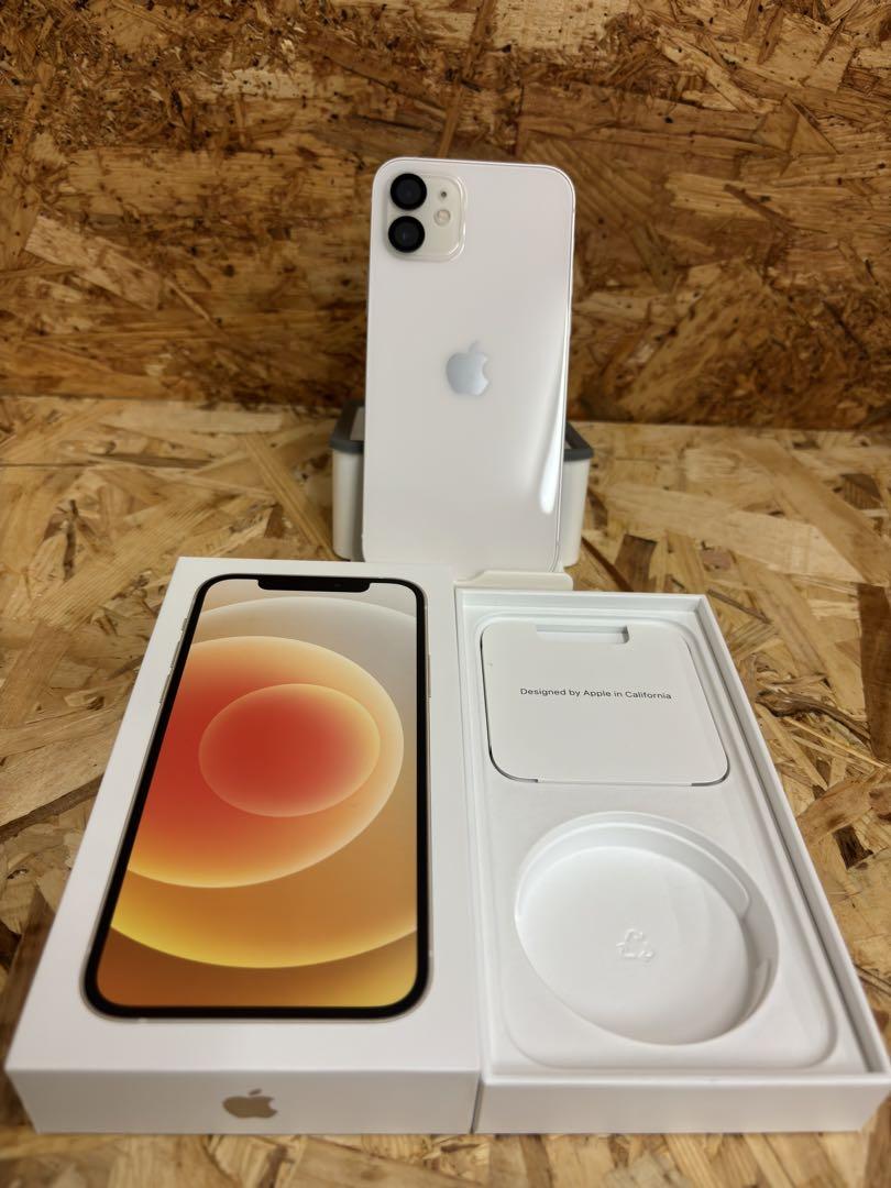 【訳あり】Apple iPhone 12 ホワイト 128GB 高評価なギフト iPhone 中古 ジャンク 訳あり品 SIMフリー