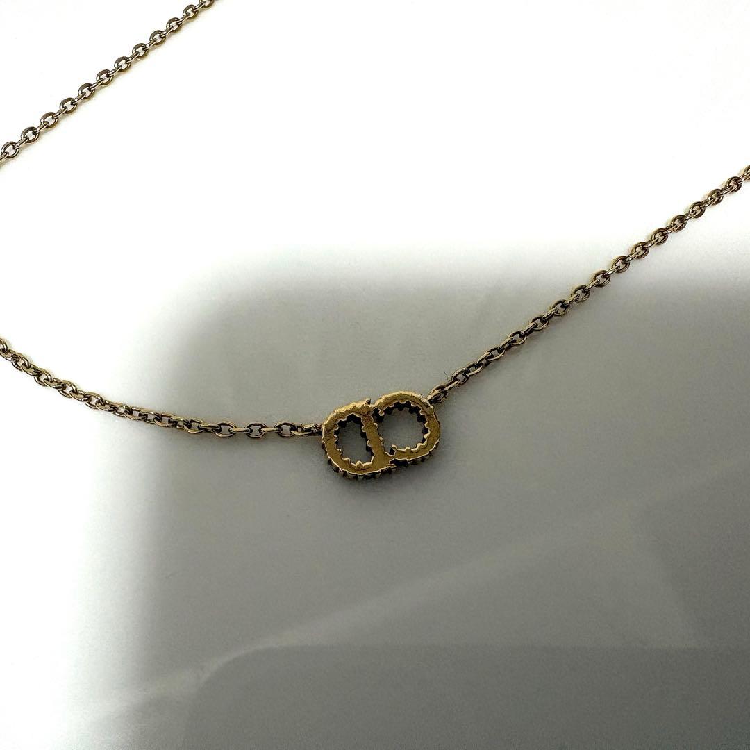 Dior クレール ディー リュヌ CDロゴ ラインストーンネックレス Dior クレール ディー リュヌ CDロゴ ラインストーンネックレス