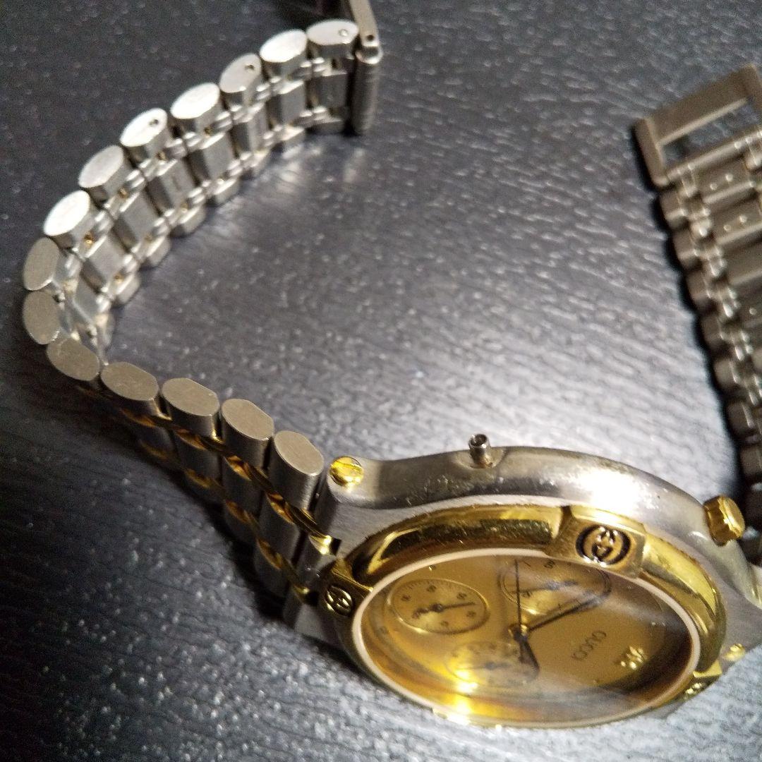 ASQ002 ジャンク品　GUCCI 腕時計　ゴールド ASQ002 ジャンク品 GUCCI 腕時計 ゴールド - メルカリ
