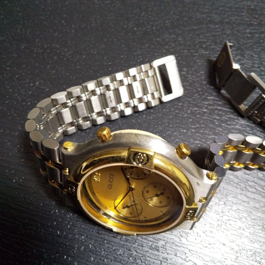 ASQ002 ジャンク品　GUCCI 腕時計　ゴールド ASQ002 ジャンク品 GUCCI 腕時計 ゴールド - メルカリ