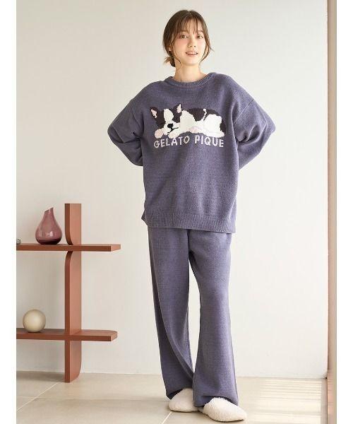 エアモコ SLEEPING DOG ジャガードプルオーバー&ロングパンツ