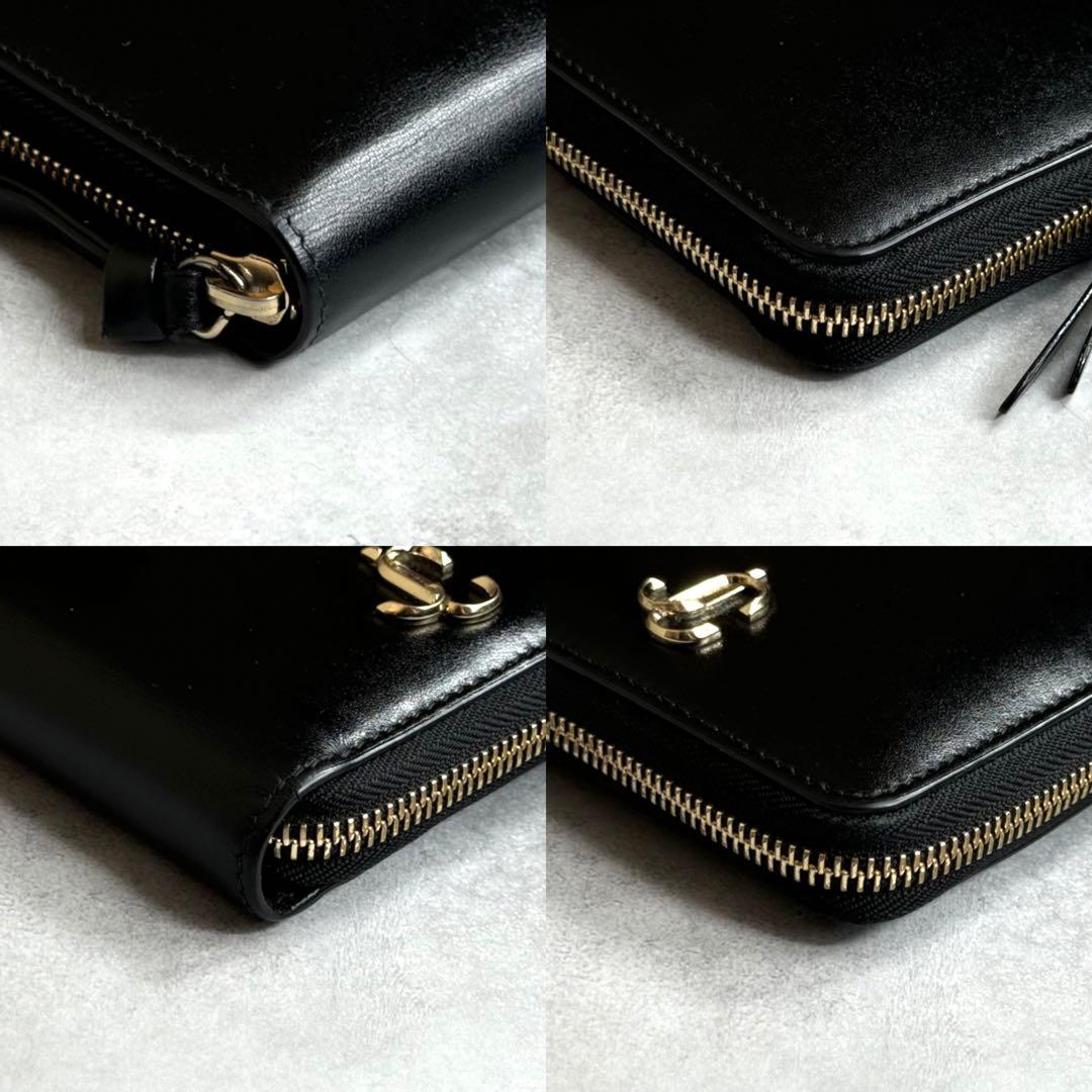 【美品】 JIMMY CHOO ジミーチュウ / テッサコンパクトウォレット