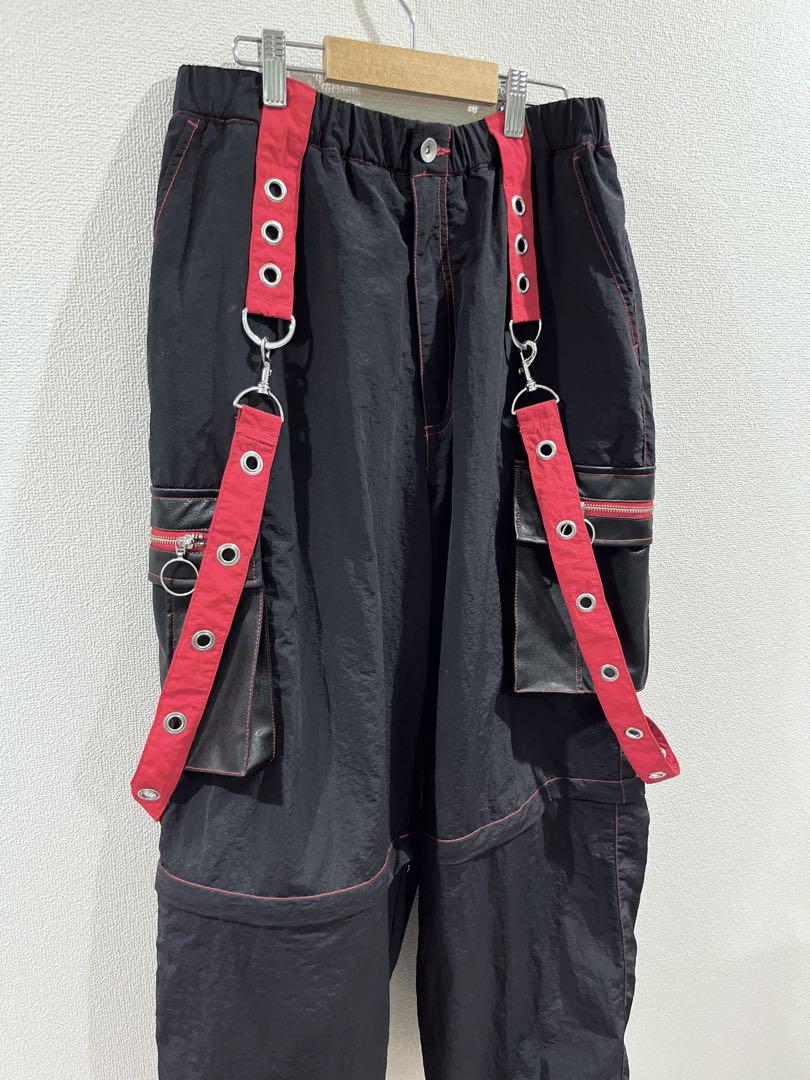パンツ Adanous 3way belt pants black