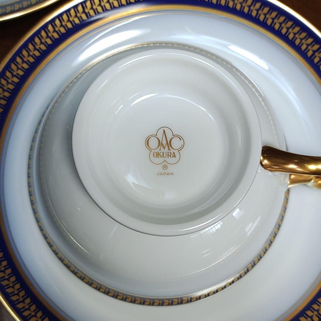 大倉陶園】ゴールドウィング カップ&ソーサー 6客セット 美品