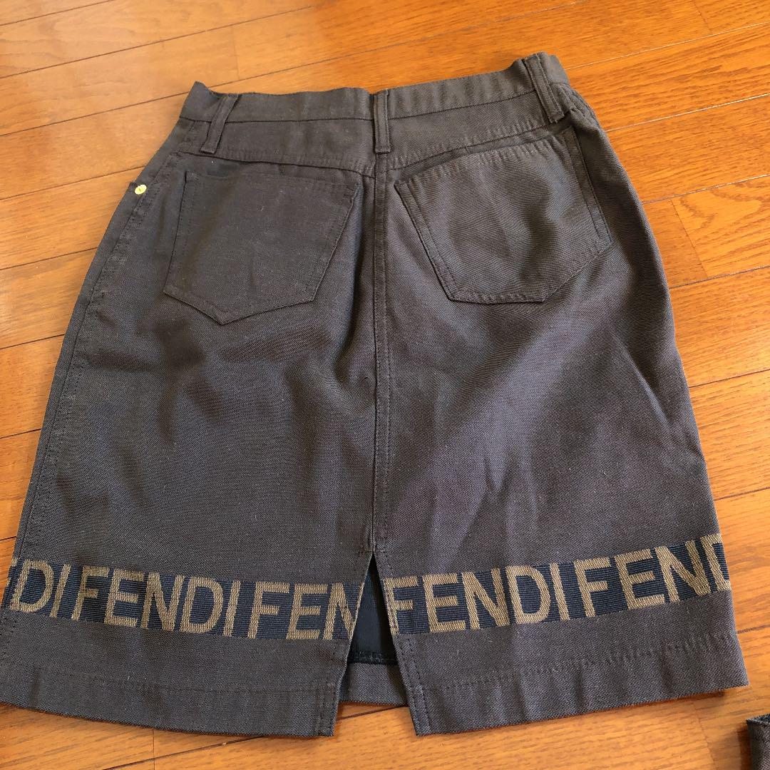 FENDIフェンディジーンズ素材ベストスカート AxOlp-m66485720255 正規品好評