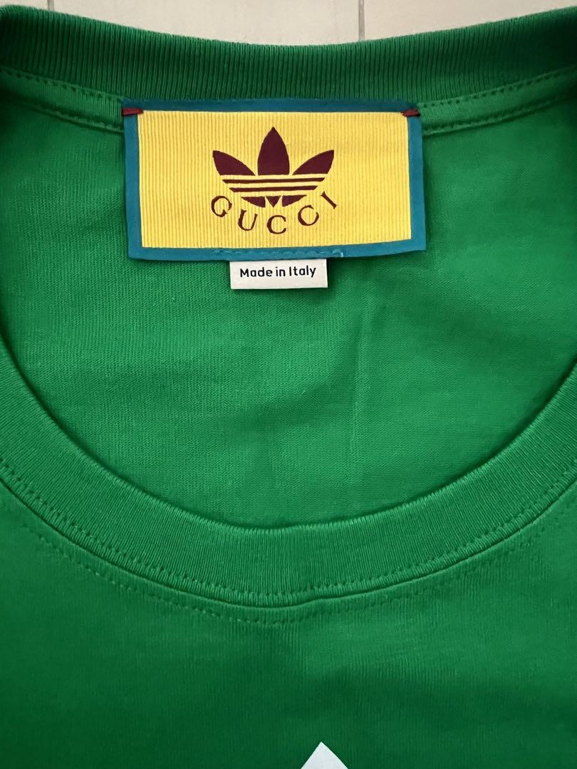 GUCCI アディダス コラボ Tシャツ グリーン