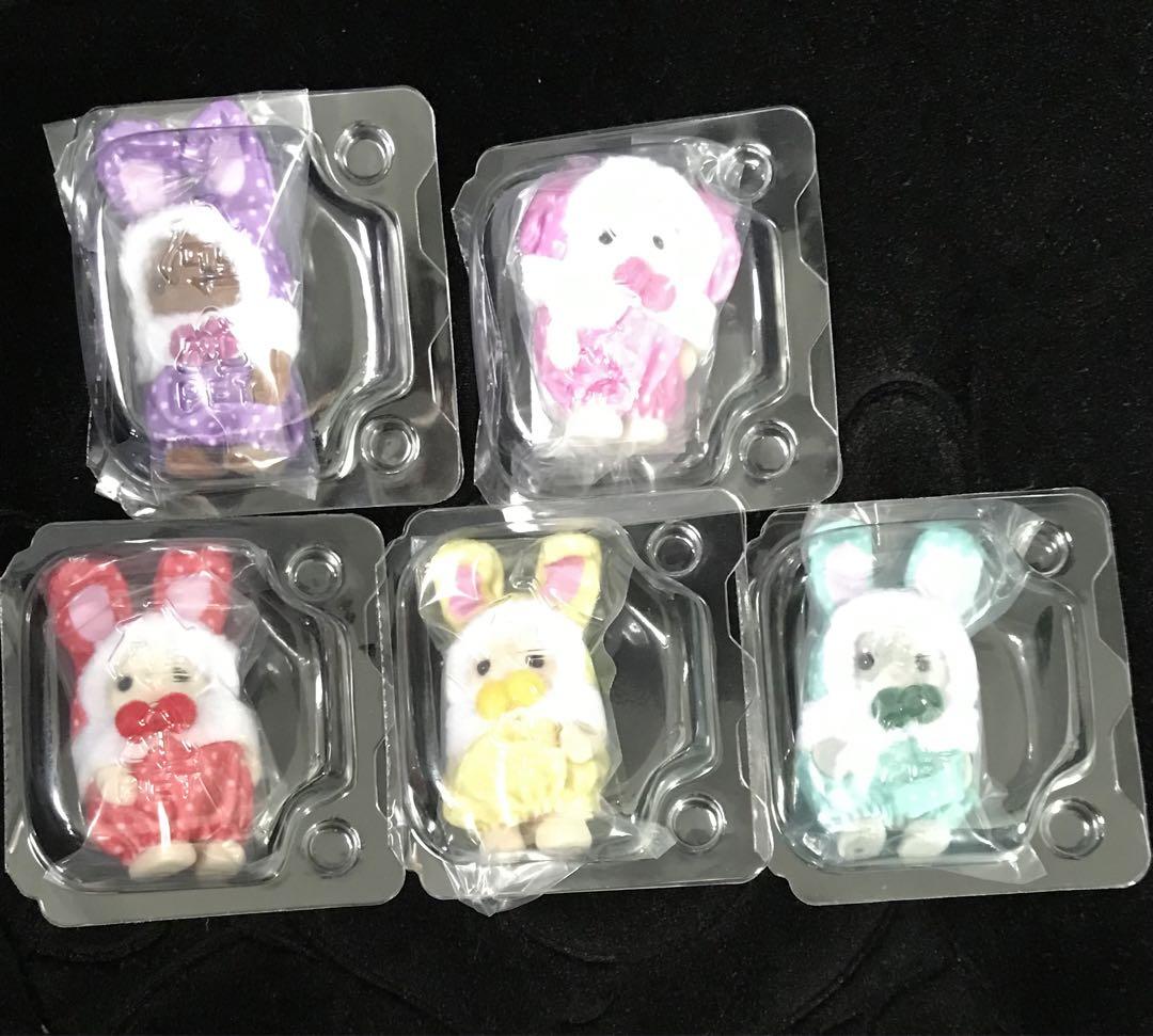 新品　シルバニアファミリー展　くじ　赤ちゃんカラフルウサギコスチューム　コンプ