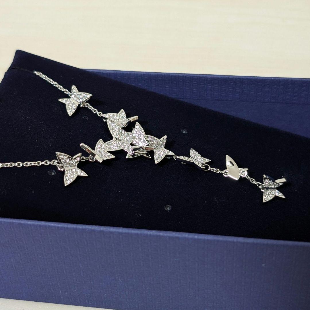 新品 未使用 SWAROVSKI スワロフスキー 蝶々 バタフライ ネックレス