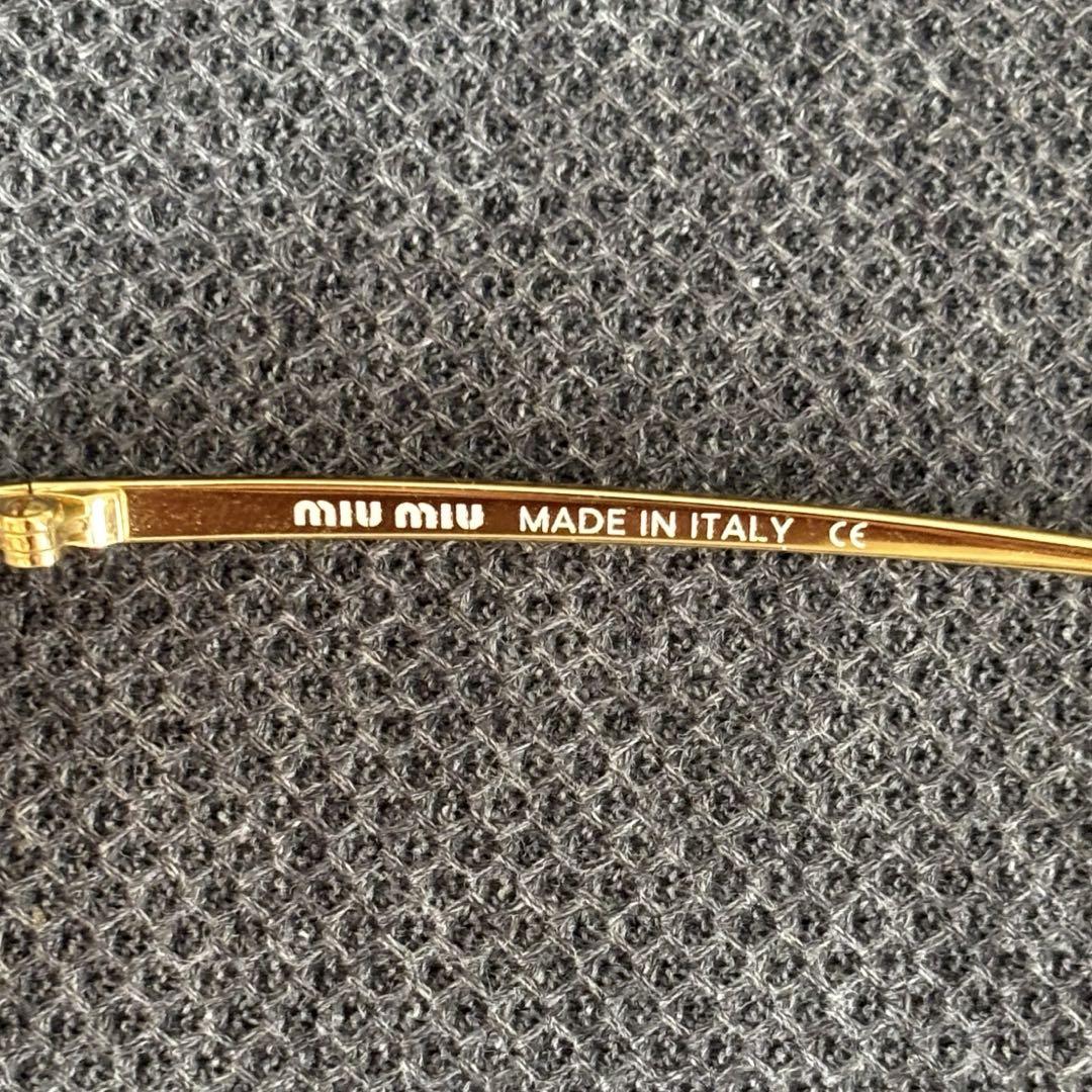 miumiu サングラスゴールド