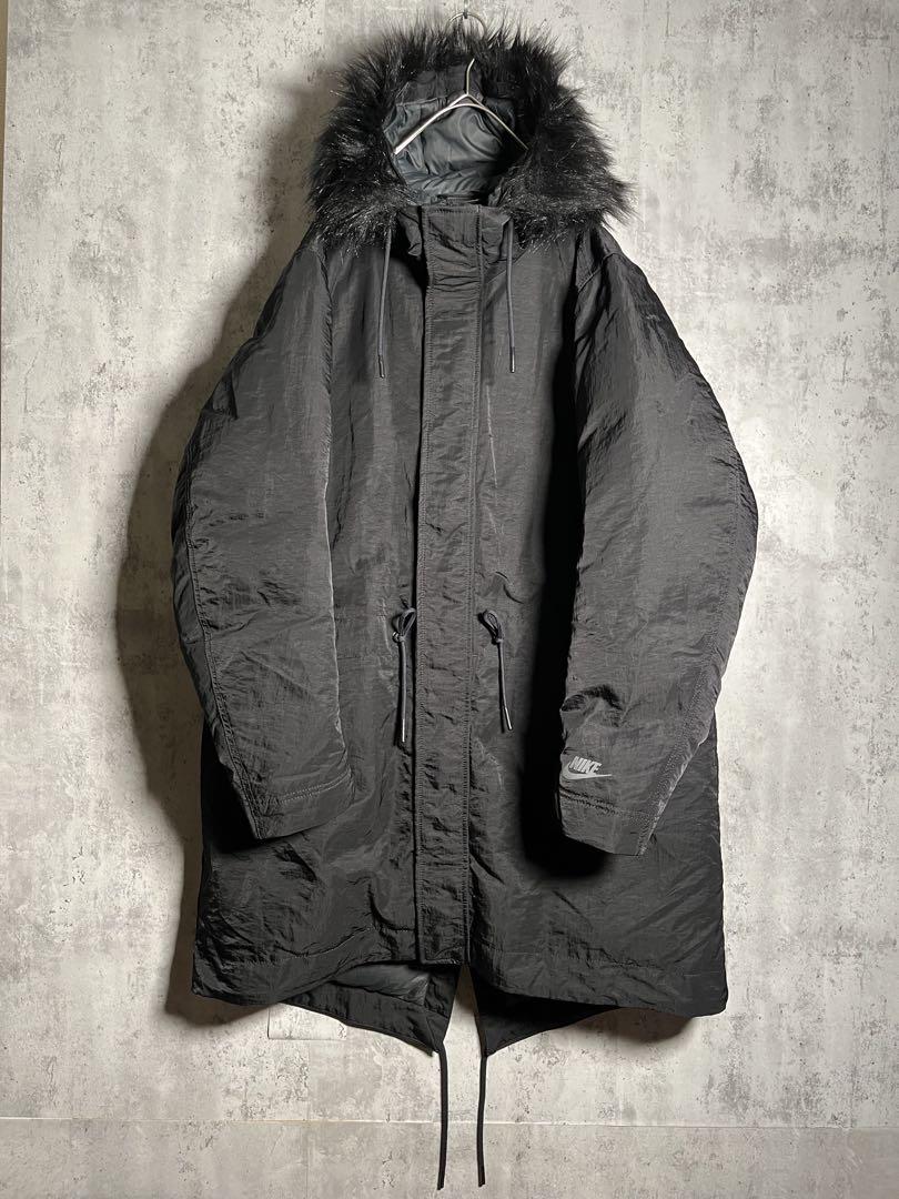 ⭐️激レア⭐️NIKE ダウンフィル モッズコート 美品 XL ブラック 脱着ファー