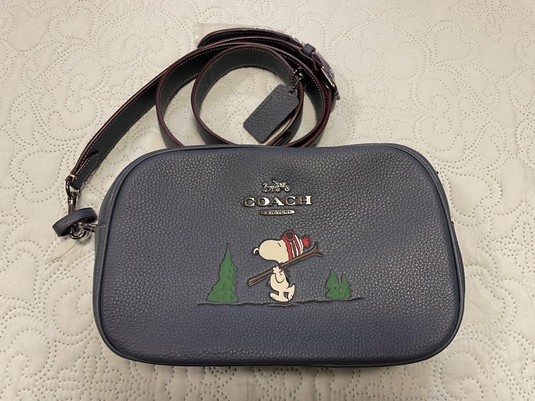 新品COACH コーチ スヌーピーコラボ ショルダーバッグ レザー レディース