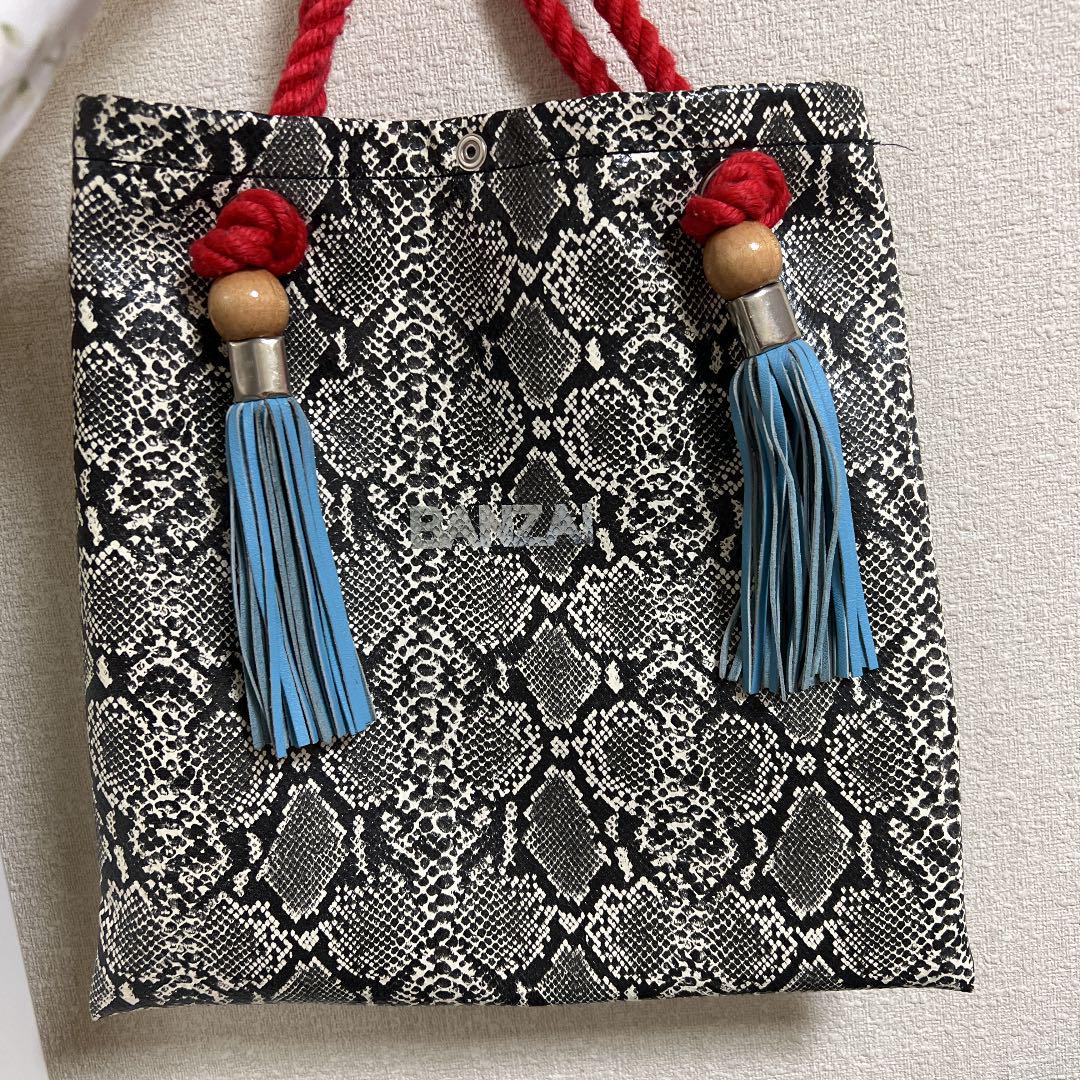BANZAI tokyo パイソン柄トートバッグ