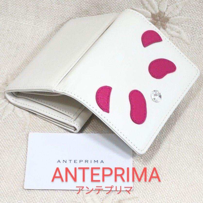 新品 三つ折り財布 牛革 ピンク 未使用正規品 KsjD7-m66494211896 アンテプリマ パンダ ウォレット お買い得