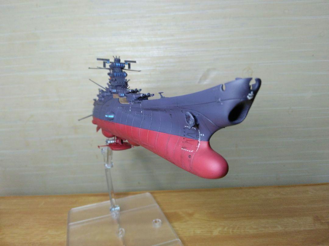 1|1000宇宙戦艦ヤマト3199艦橋エンジン LEDライト付き全塗装完成品