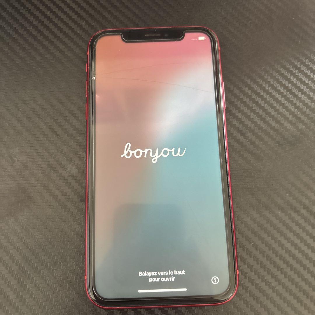 Apple iPhone XR (PRODUCT(RED)) 本体 + ケース