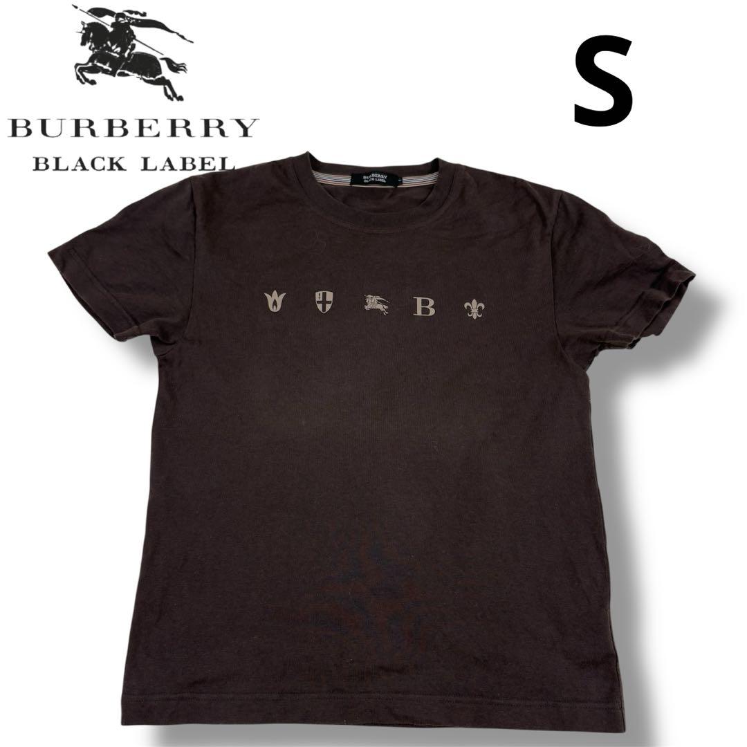 バーバリーブラックレーベル 半袖シャツ ナイト ホース モノグラム ブラック BURBERRY BLACK LABEL/バーバリーブラックレーベル】から