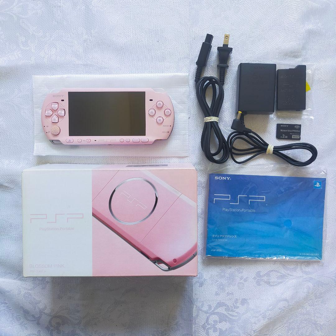 PSP 3000 すぐ遊べるセット ピンク 外目立った傷や汚れなし