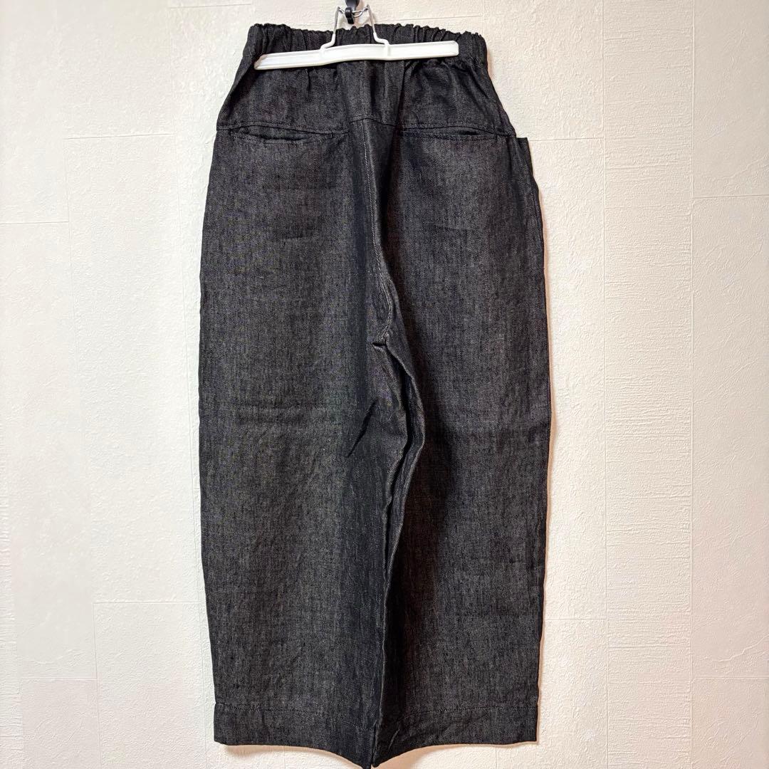 TSUHARU ツハル リネンデニム シャムパンツ チャコールグレー SIZE TSUHARU by Samansa Mos2 DECORATOM_COM_BR