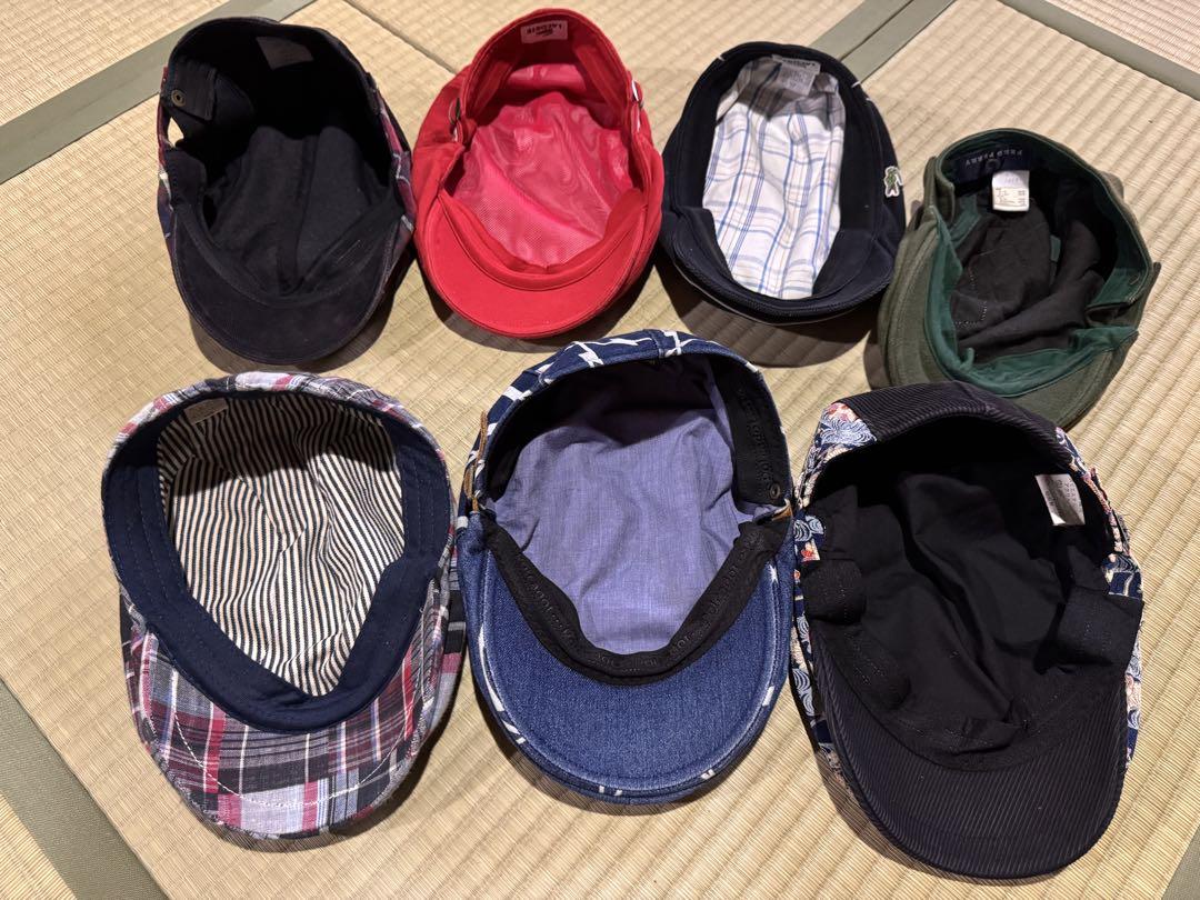 Lacoste 2帽　EDWIN 1帽　フレッドペリー 1帽含む計7点