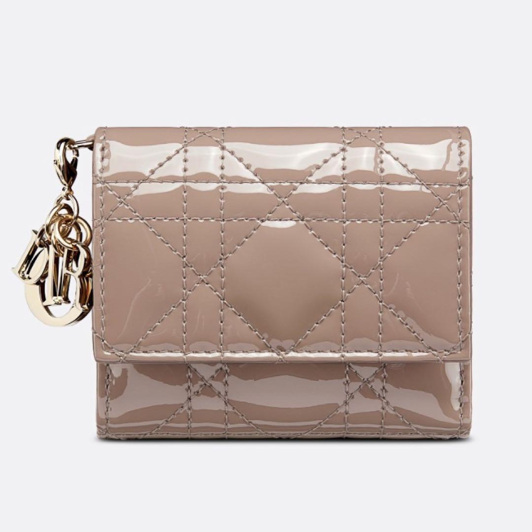 DIOR レディディオール ロータスウォレット トープ
