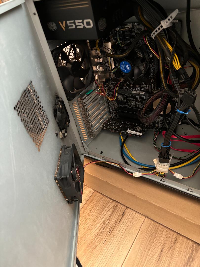 ジャンク品 自作PC i5 6500/メモリ16GB/SSD250GB/OS無