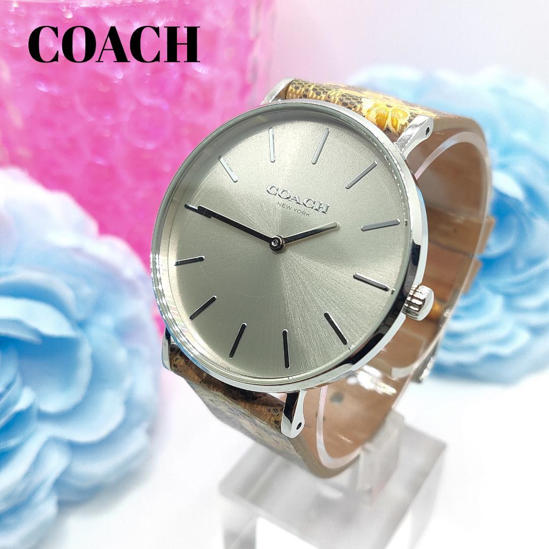 COACH(コーチ) 腕時計 金属ベルト 花模様 COACH(コーチ) 腕時計 金属ベルト 花模様