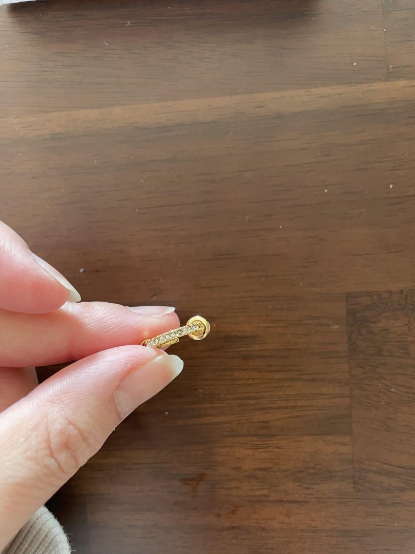 Dior ゴールド フープピアス
