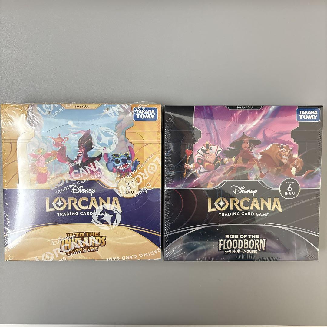 ロルカナ　フラッドボーンの渾沌　イングランド探訪　シュリンク付き　1BOXずつ ディズニー・ロルカナ・TCG 日本語版 ブースターパック フラッド