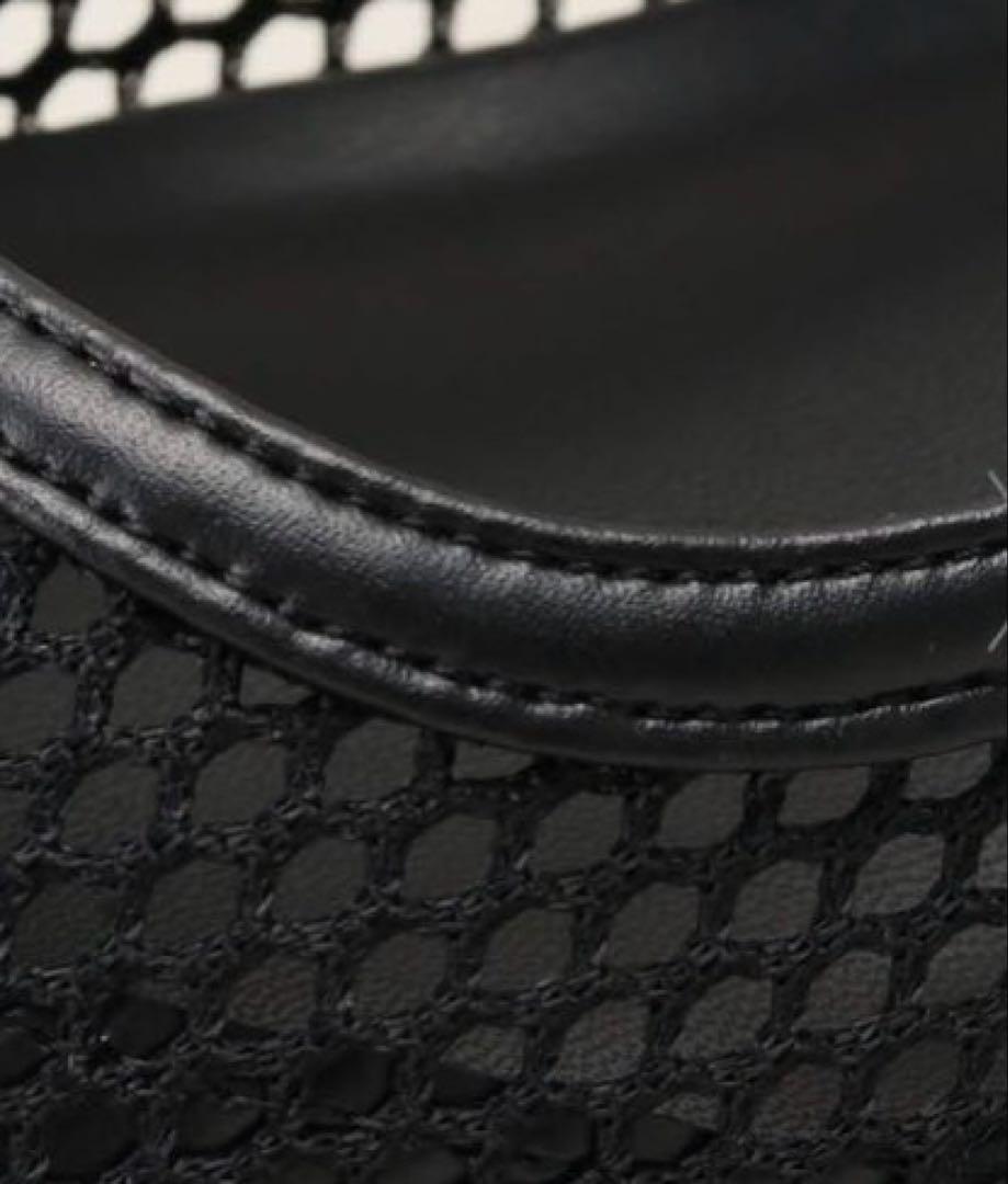 GRISE5cmポインテッドメッシュスリングバック