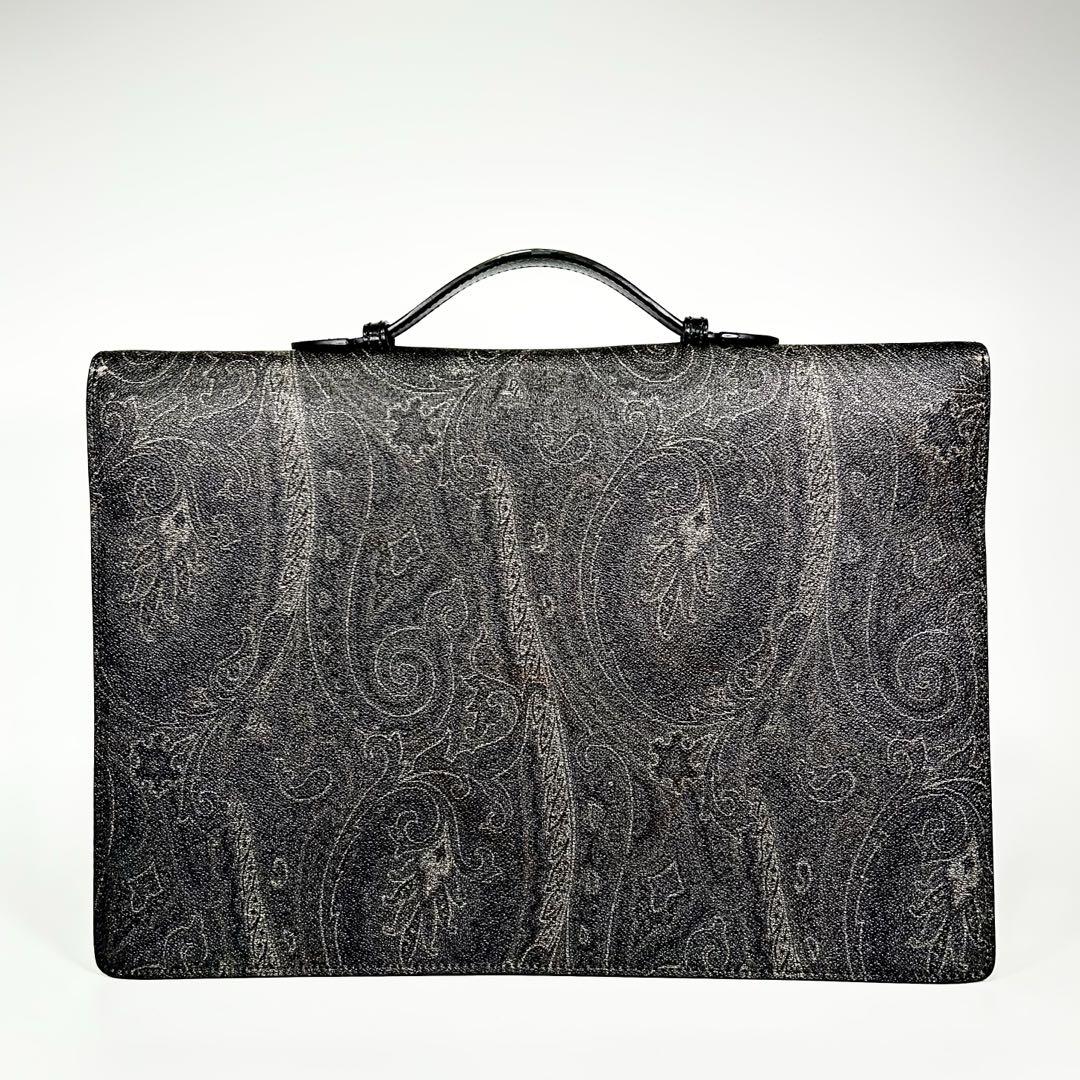 ETRO エトロ ペイズリー柄 ビジネスバッグ ブリーフケース PVC