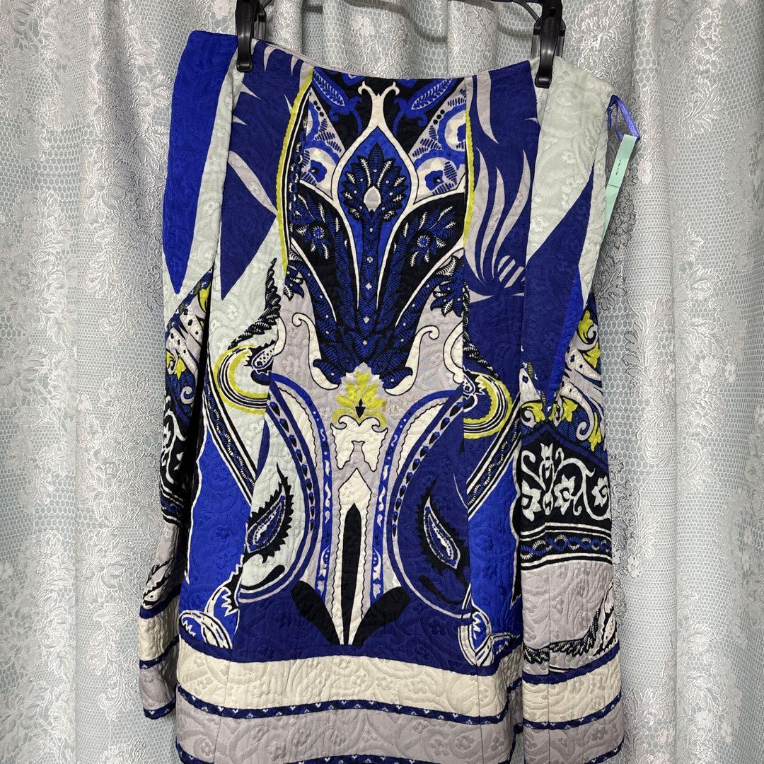 エトロ ETRO スカート 青 - メルカリ