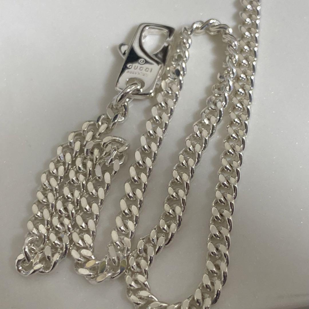 人気商品の再入荷情報をお届け！ 55センチ GUCCI 刻印喜平チェーンネックレス 極美品 925silver アクセサリー
