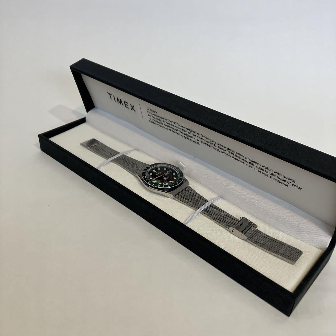新品 Q TIMEX キュー タイメックス tw2u60900 ブラックグリーン