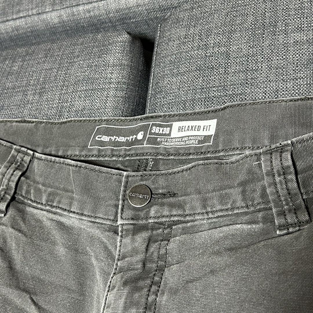 Carhartt ブラックデニム ワークパンツ ブラック 古着 W36