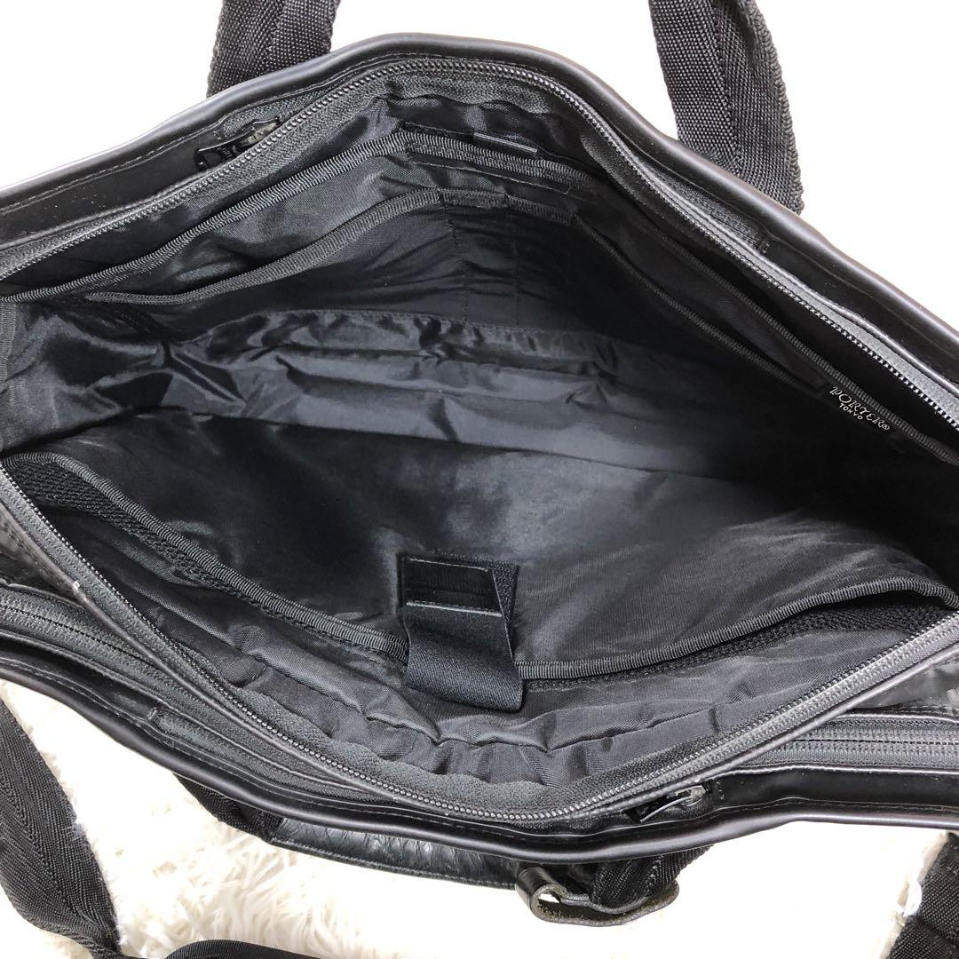 PORTER　ビジネスバッグ　黒　ロゴタグ　2wayバッグ　吉田カバン