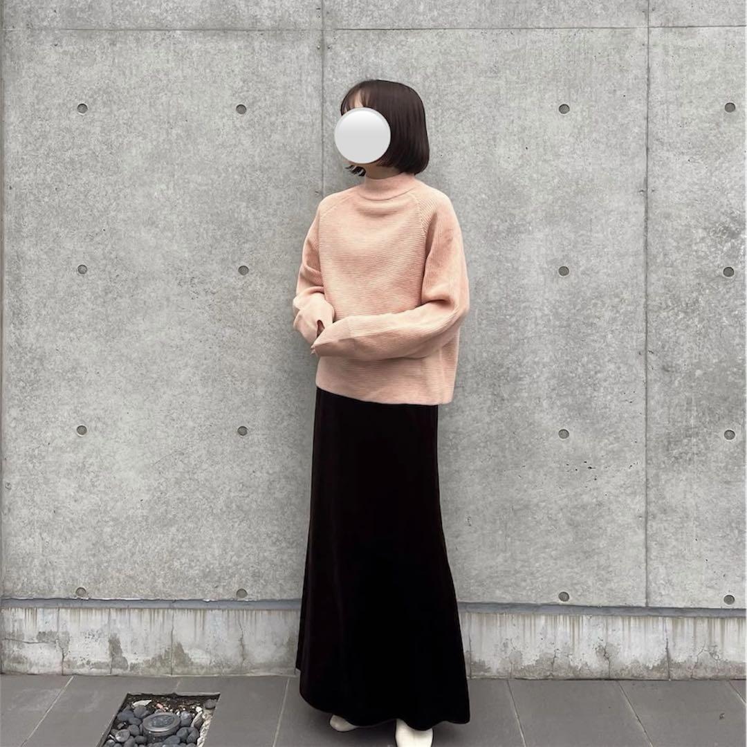 マキシ丈Iラインスカート