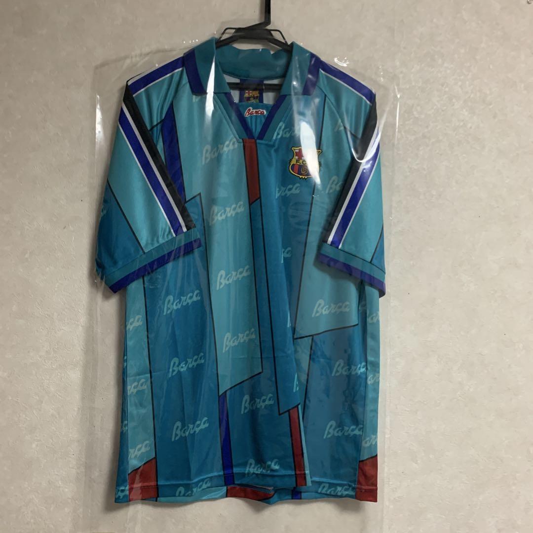 [新品・タグ付き] 96/97 バルセロナ　Kappa 復刻モデル　アウェーユニ