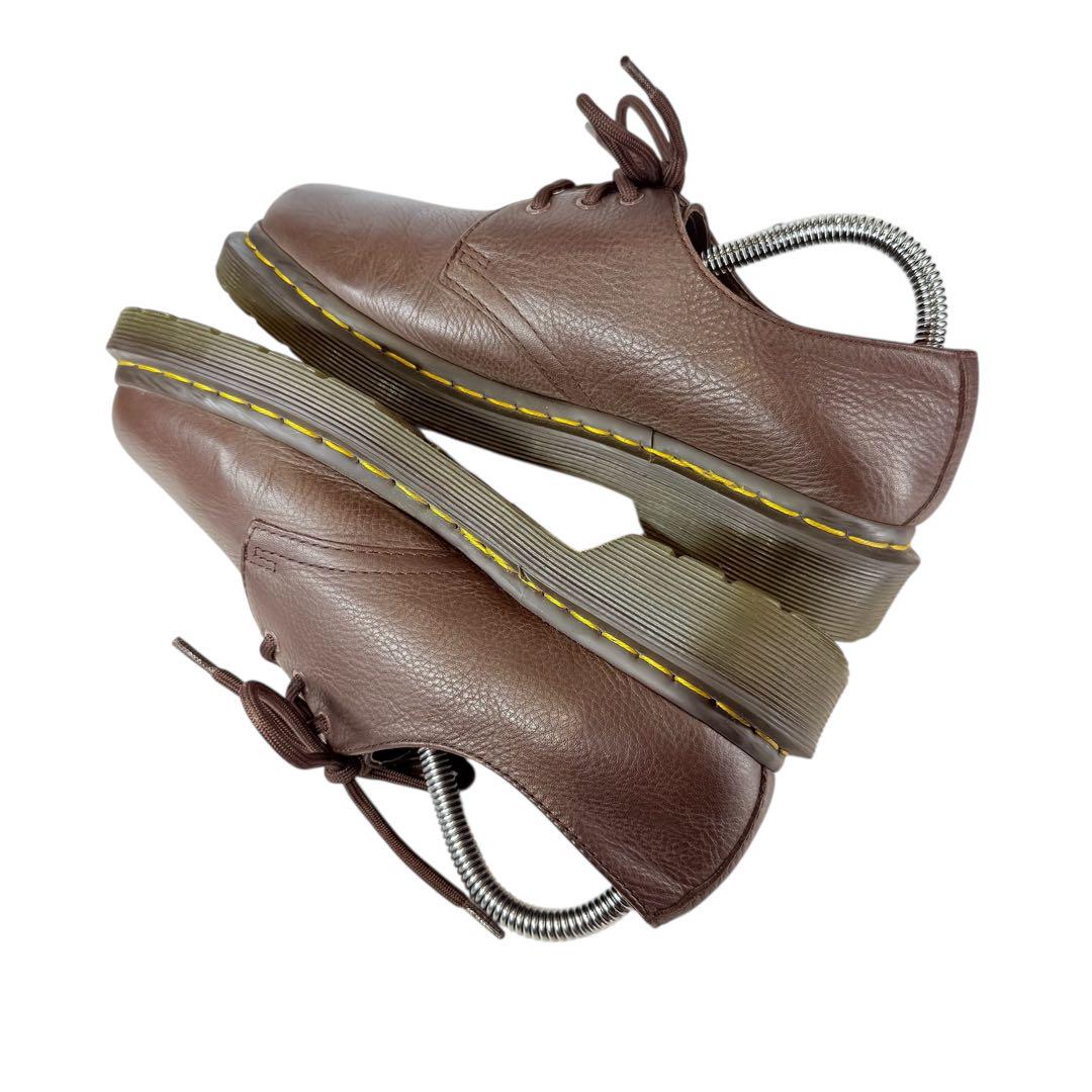 【良品】Dr.Martens 3ホール　革靴（23）シボレザー　　ブラック　茶