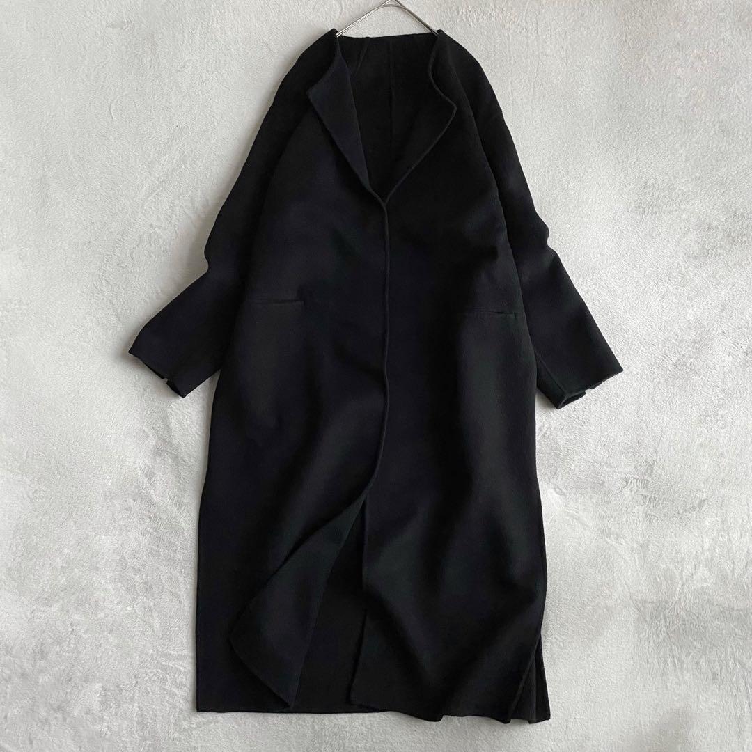 【美品✨】ドゥーズィエムクラス　victorian リバーロングノーカラーコート