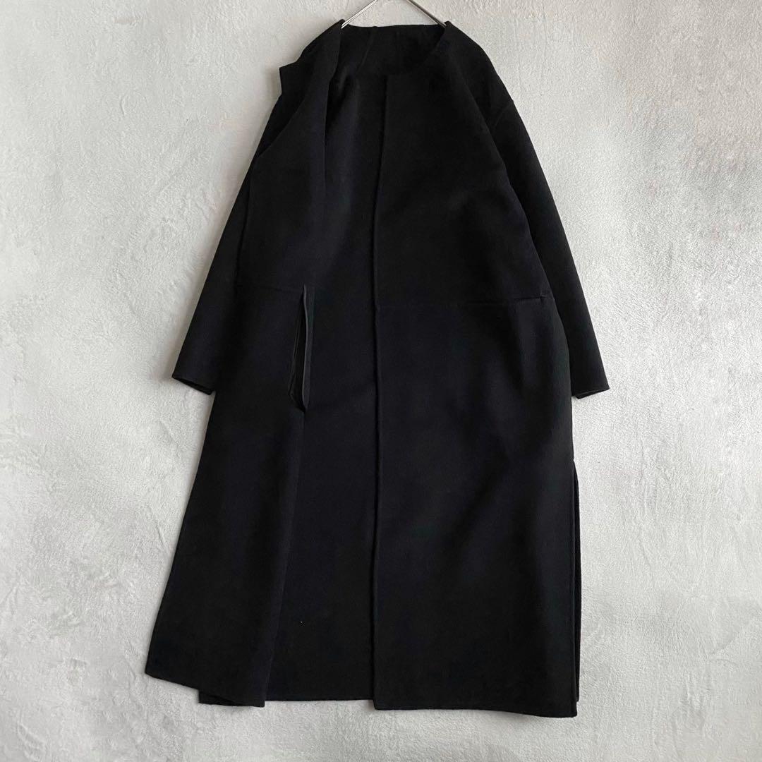 【美品✨】ドゥーズィエムクラス　victorian リバーロングノーカラーコート