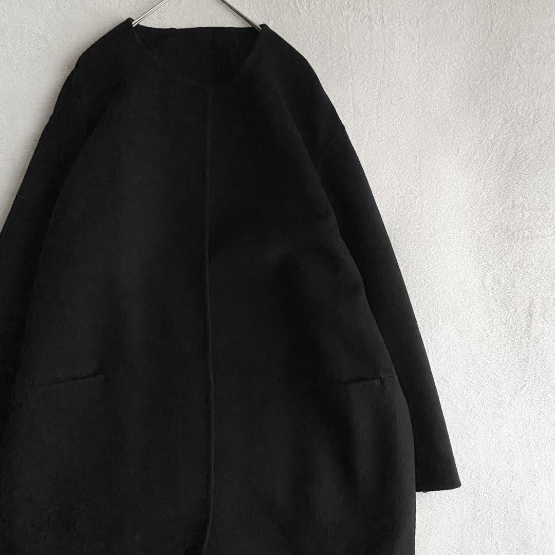 【美品✨】ドゥーズィエムクラス　victorian リバーロングノーカラーコート