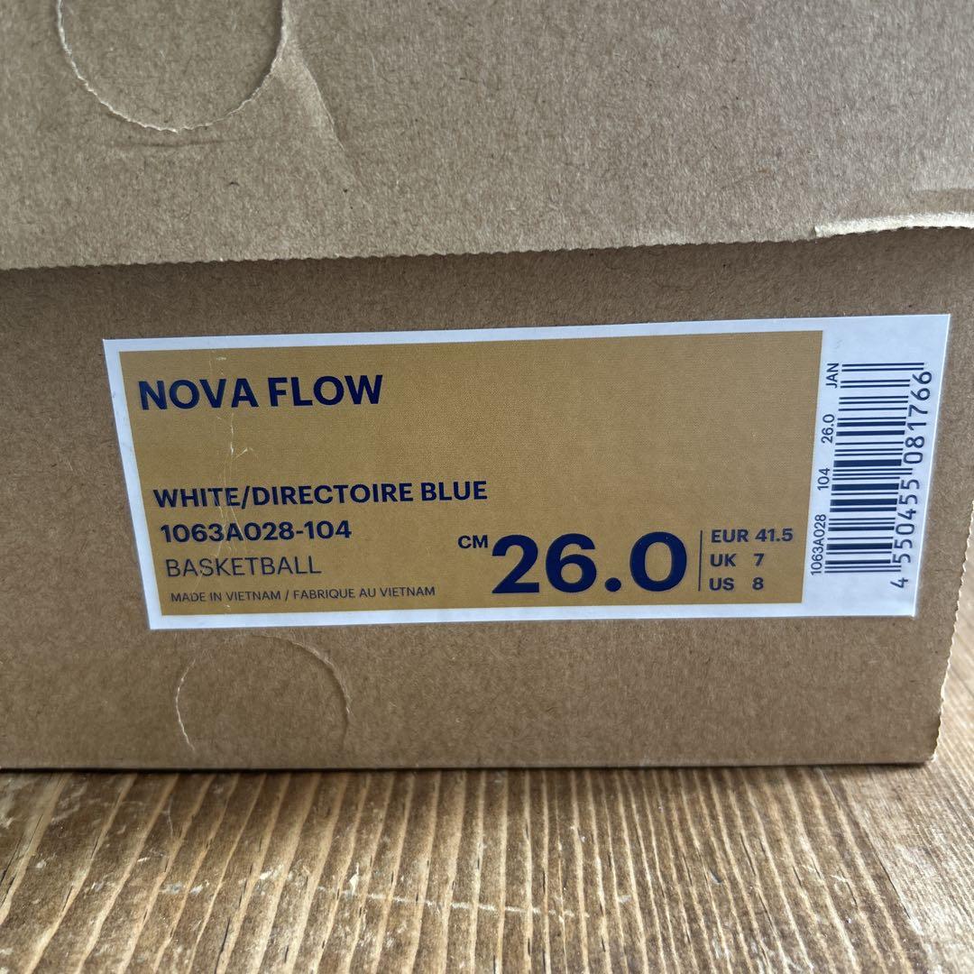 バスケ　バッシュ　アシックス　NOVA FLOW 26.0