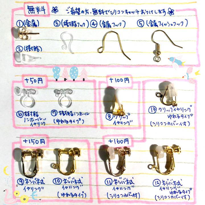 シルクハットをかぶったウサギ❁︎お城　イヤリングorピアス ピアス