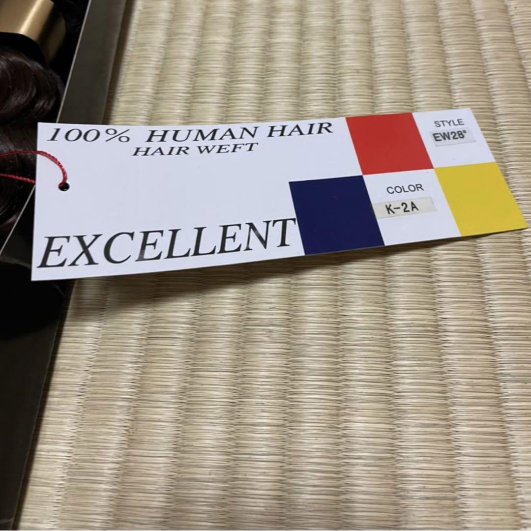 100％高級人毛エクステEXCELLENTイージーウェーブ120g約40cm