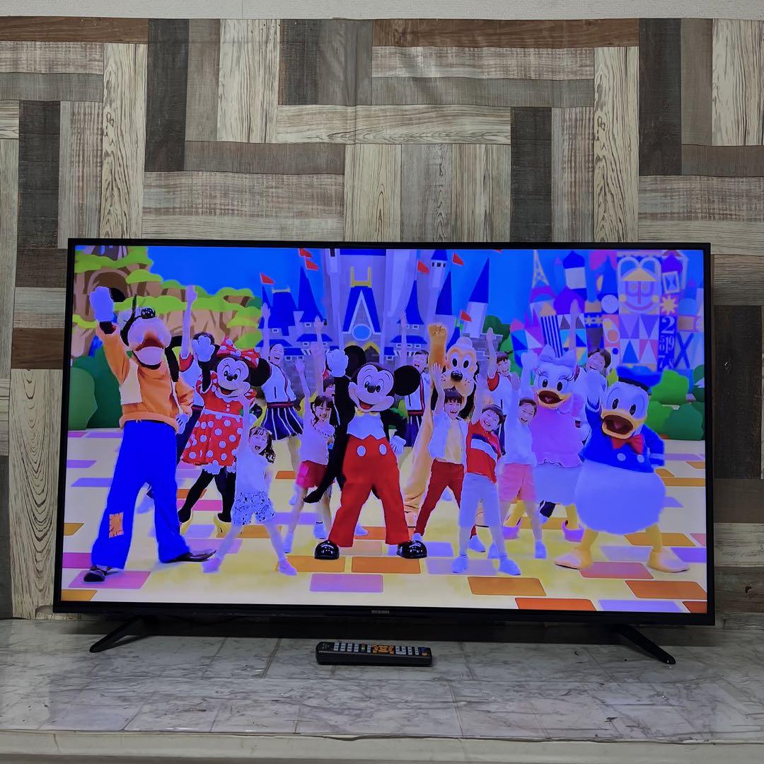 即日受渡❣️全国送料込4年前購入アイリスオーヤマ50型4K裏録画対応新品リモ付