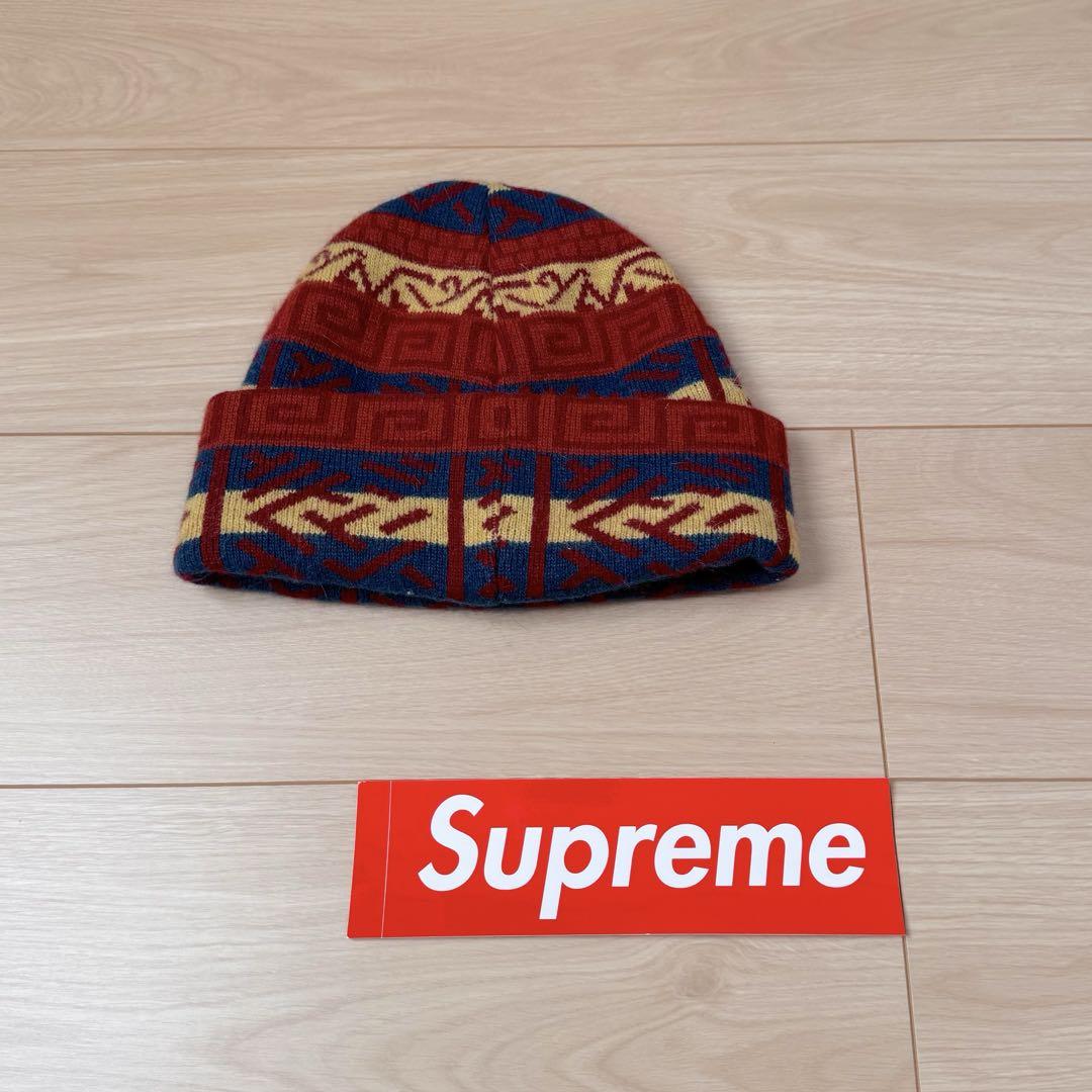 ⭐️美品⭐️Supreme シュプリーム ビーニー　幾何学模様　ニット帽