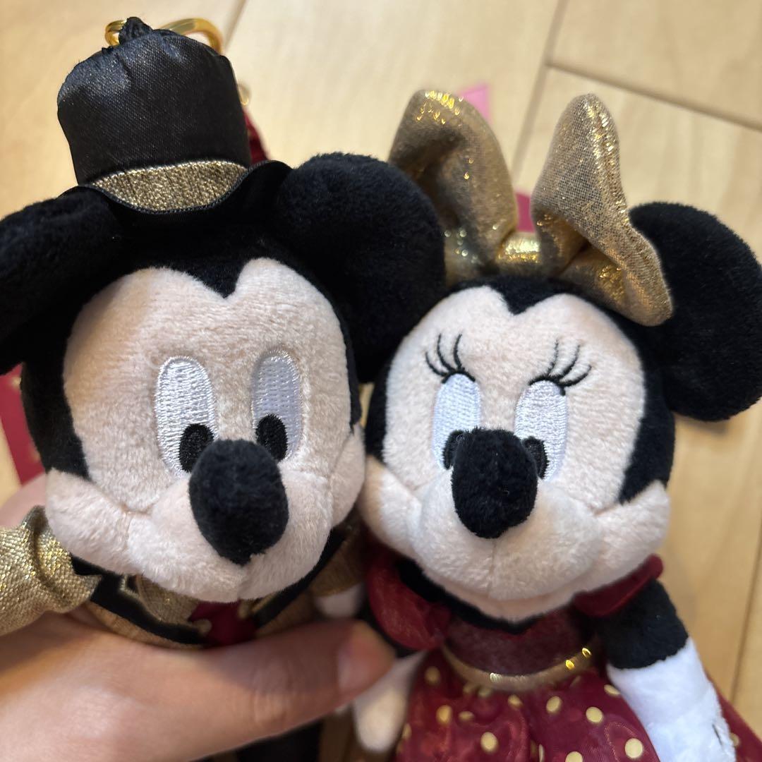 お顔厳選! ミッキー&ミニーぬいぐるみキーホルダー 東京