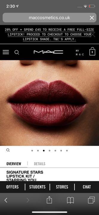 MAC2019Signature stars lipstick kit限定値下げ