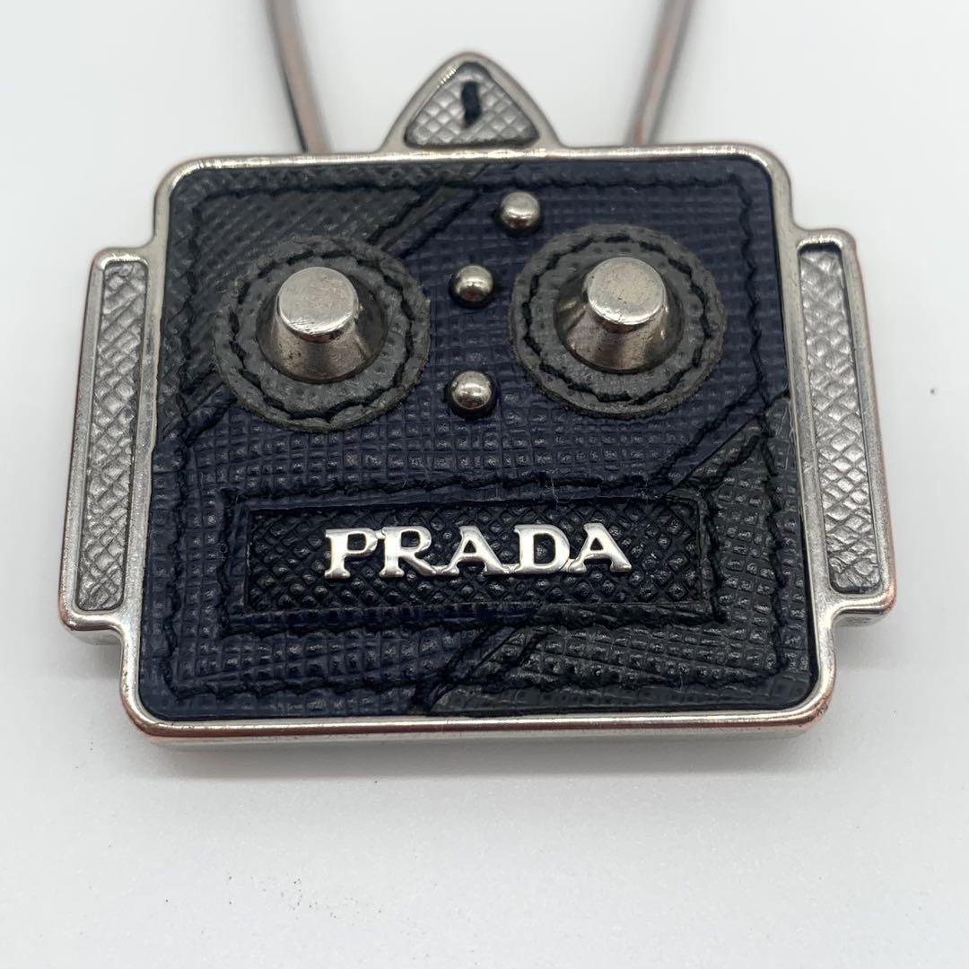 激レア PRADA ロボット キーリング チャーム サフィアーノ 箱付き