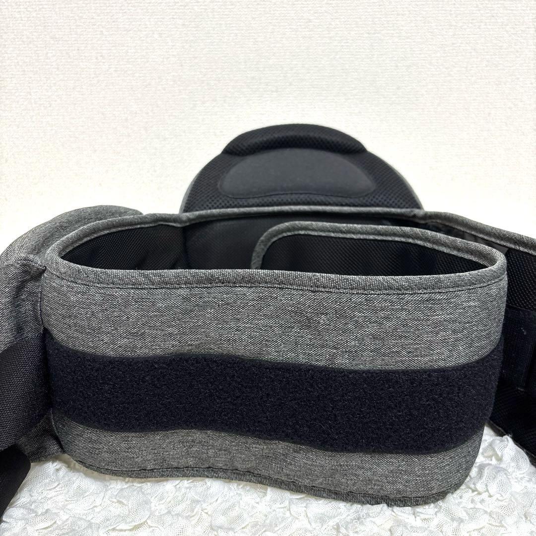 【美品】ポルバン アドバンス ヒップシート シングルショルダー付 メランジグレー